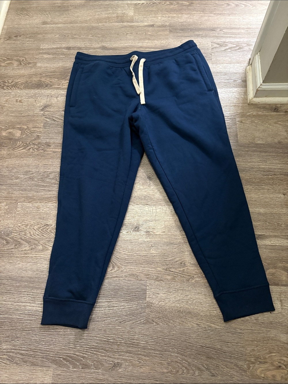 Men's Navy Drawstring Jogger Pants